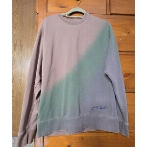 Nike Color Blend Sweatshirt Size Medium French Terry Crewneck Brown Green